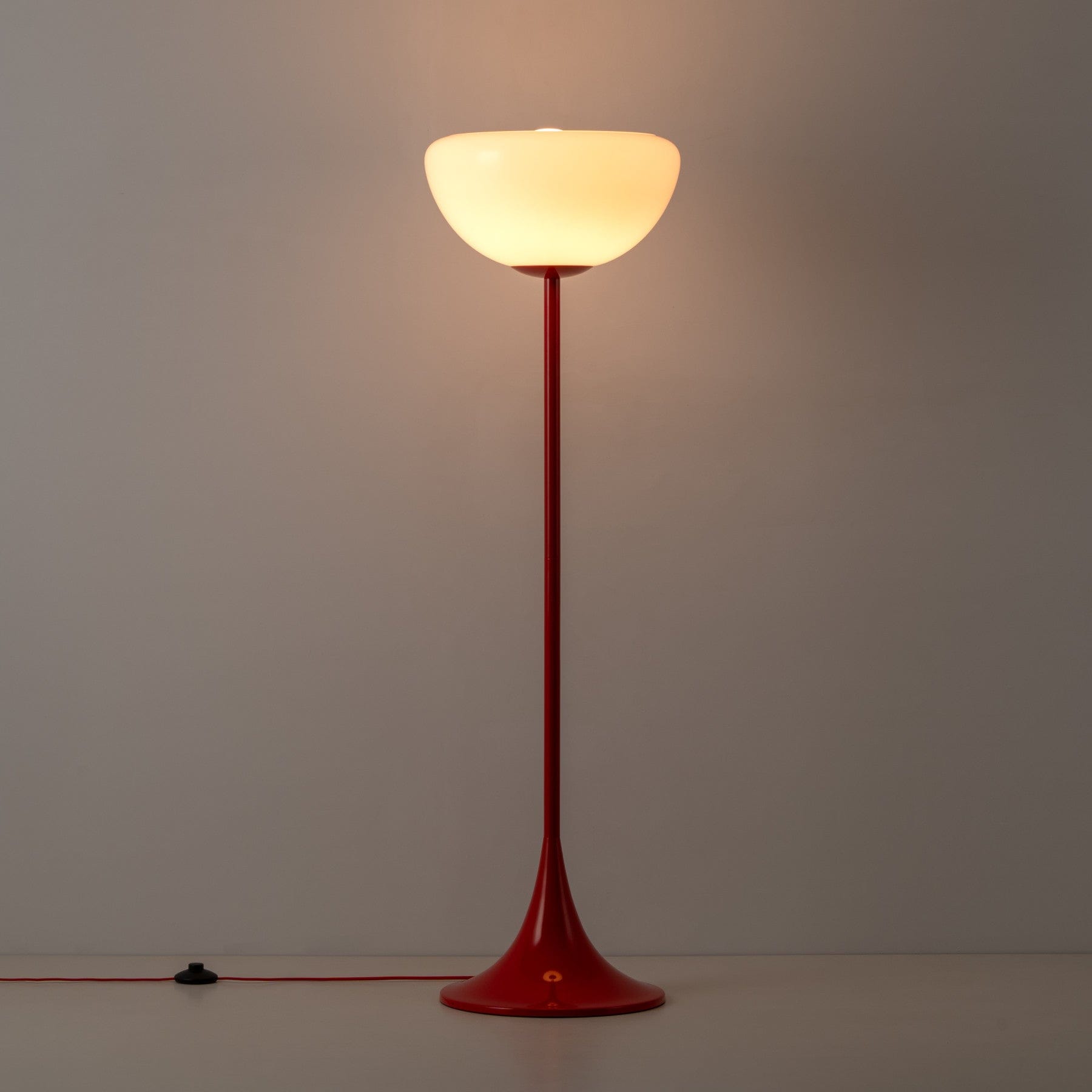 Dome floor lamp - jam red