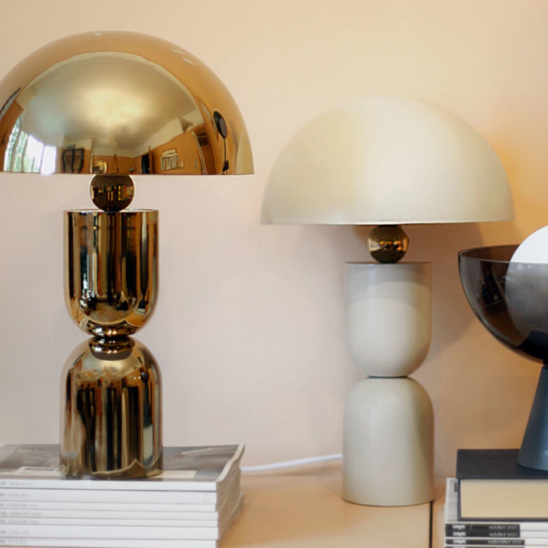 Dome mushroom table lamp