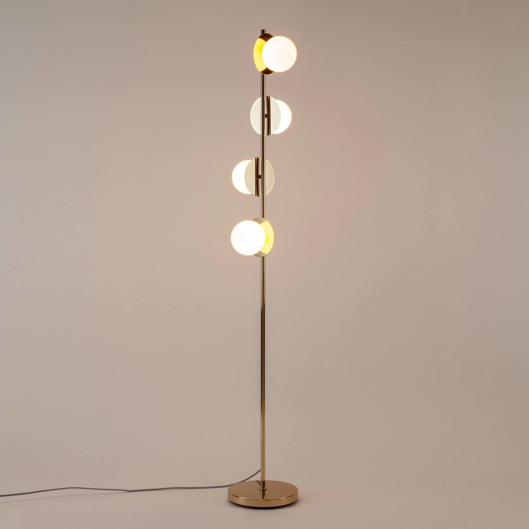 Opal disk floor light