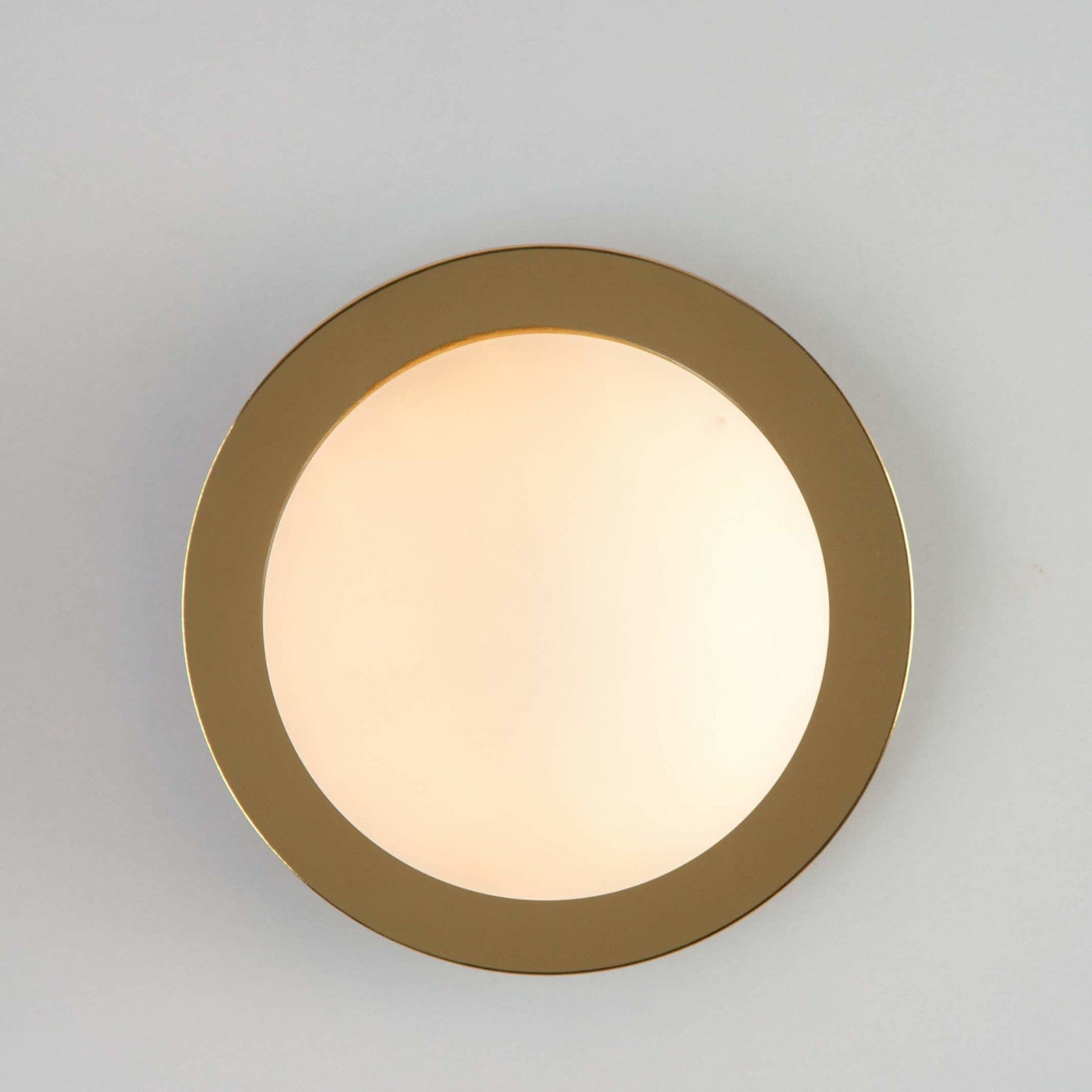 Opal disk wall light