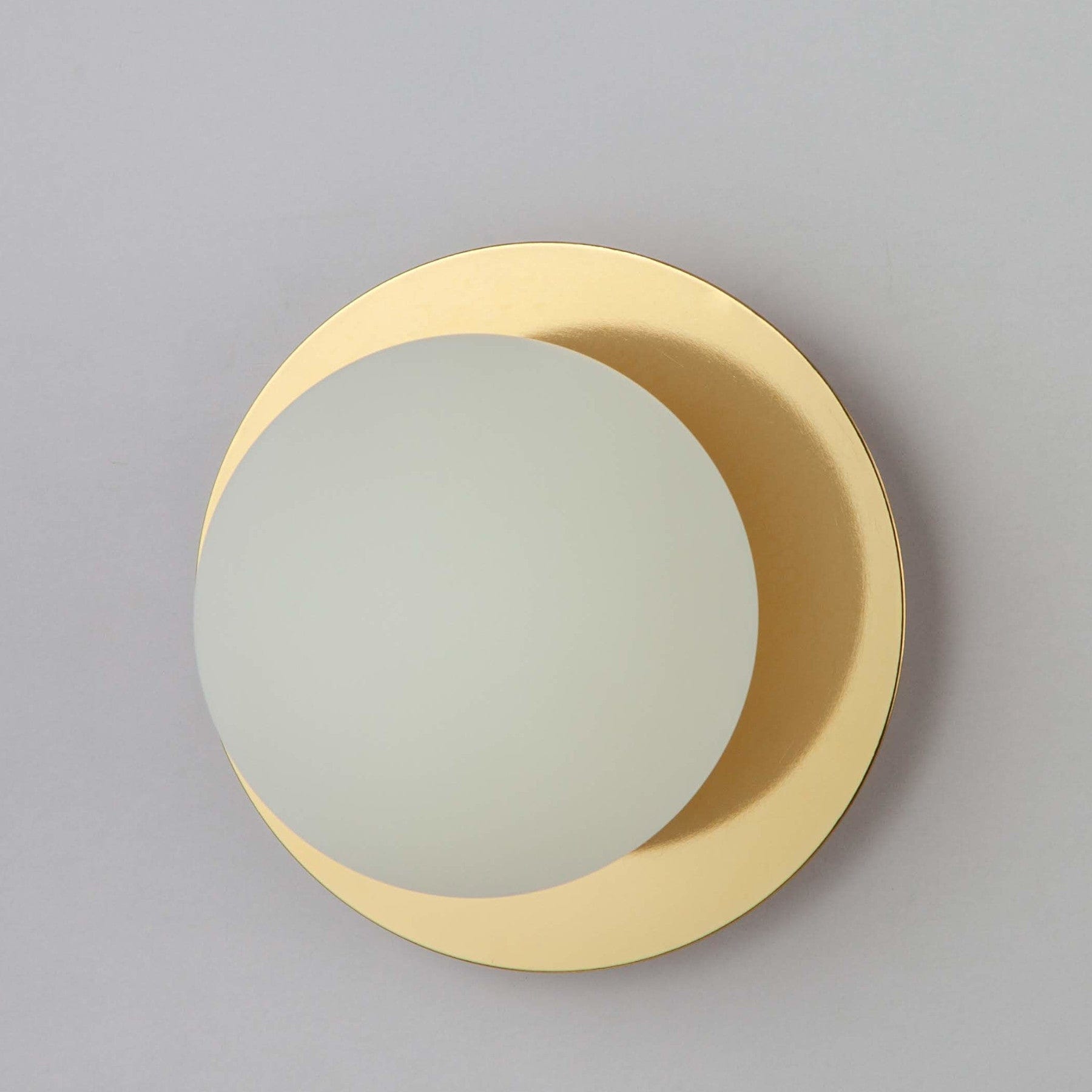 Opal disk wall light