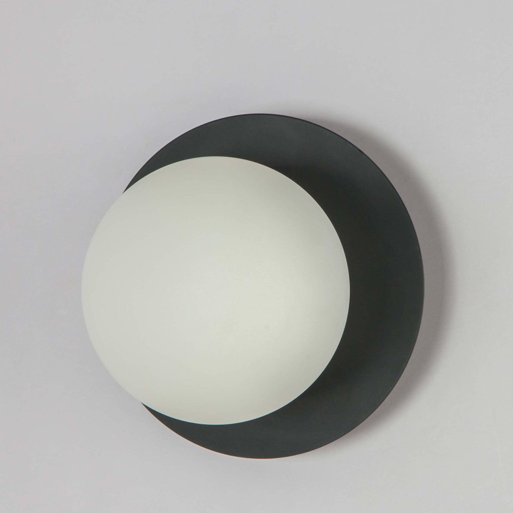 Opal disk wall light