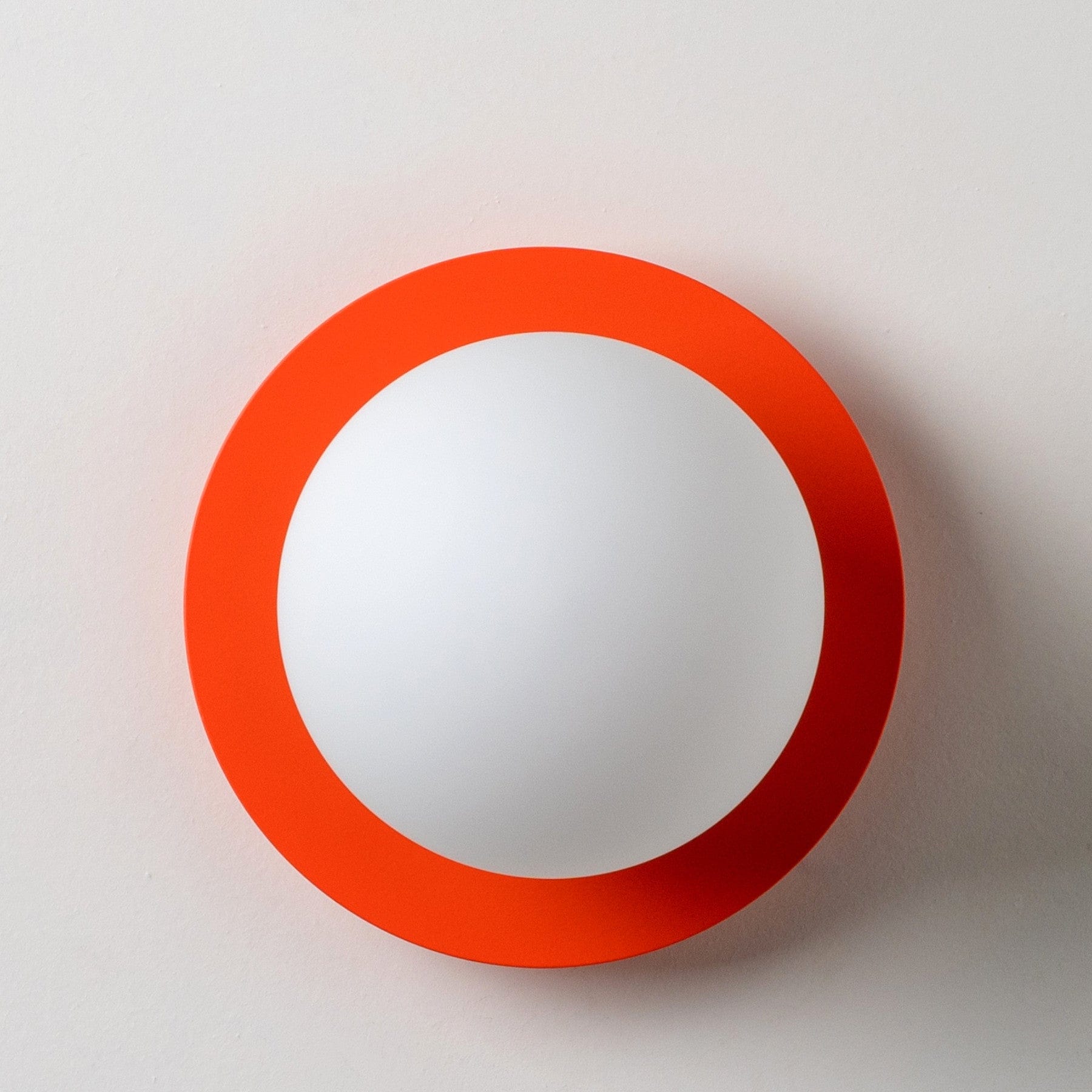 Opal disk wall light