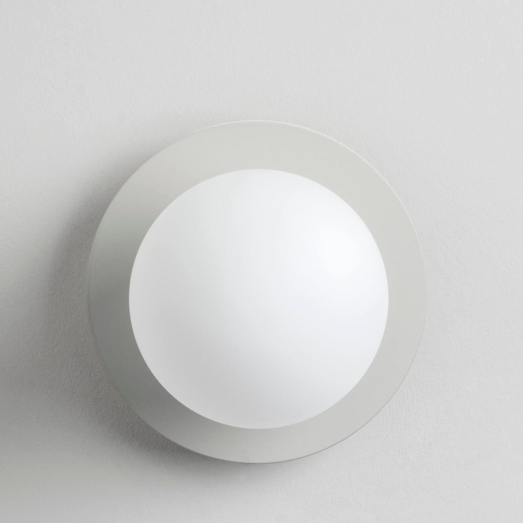 Opal disk wall light