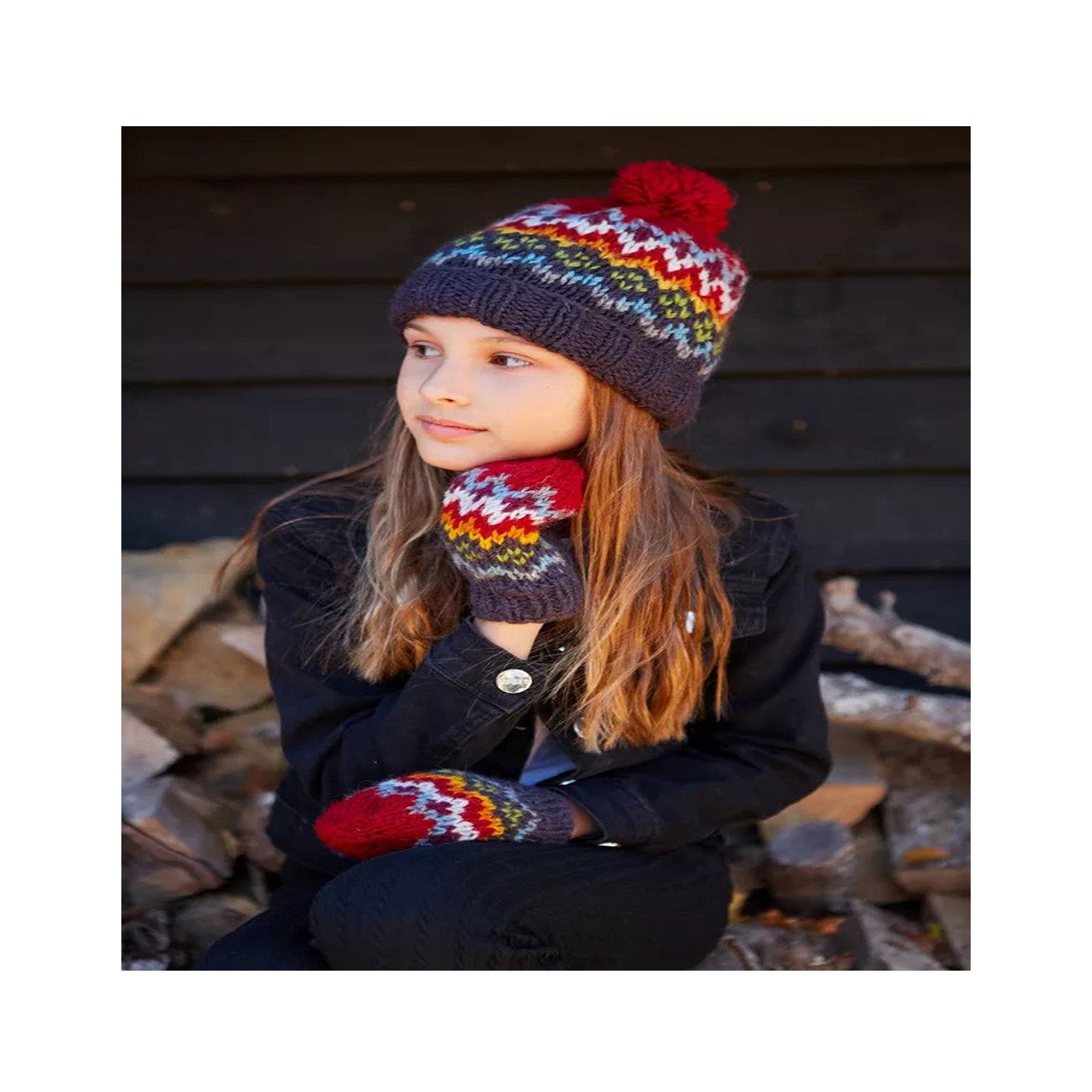 Kids clifden bobble beanie