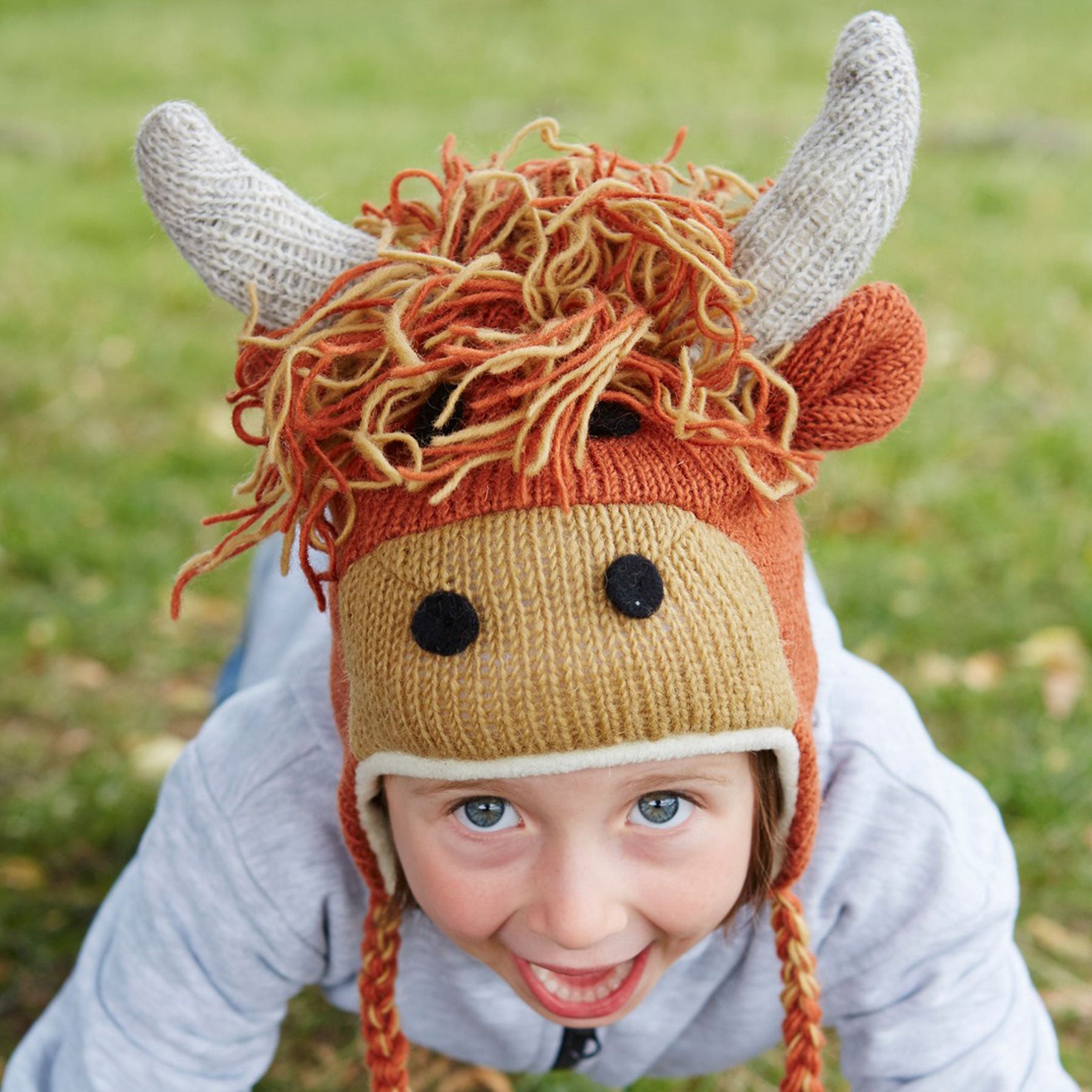 Kids highland cow chullo