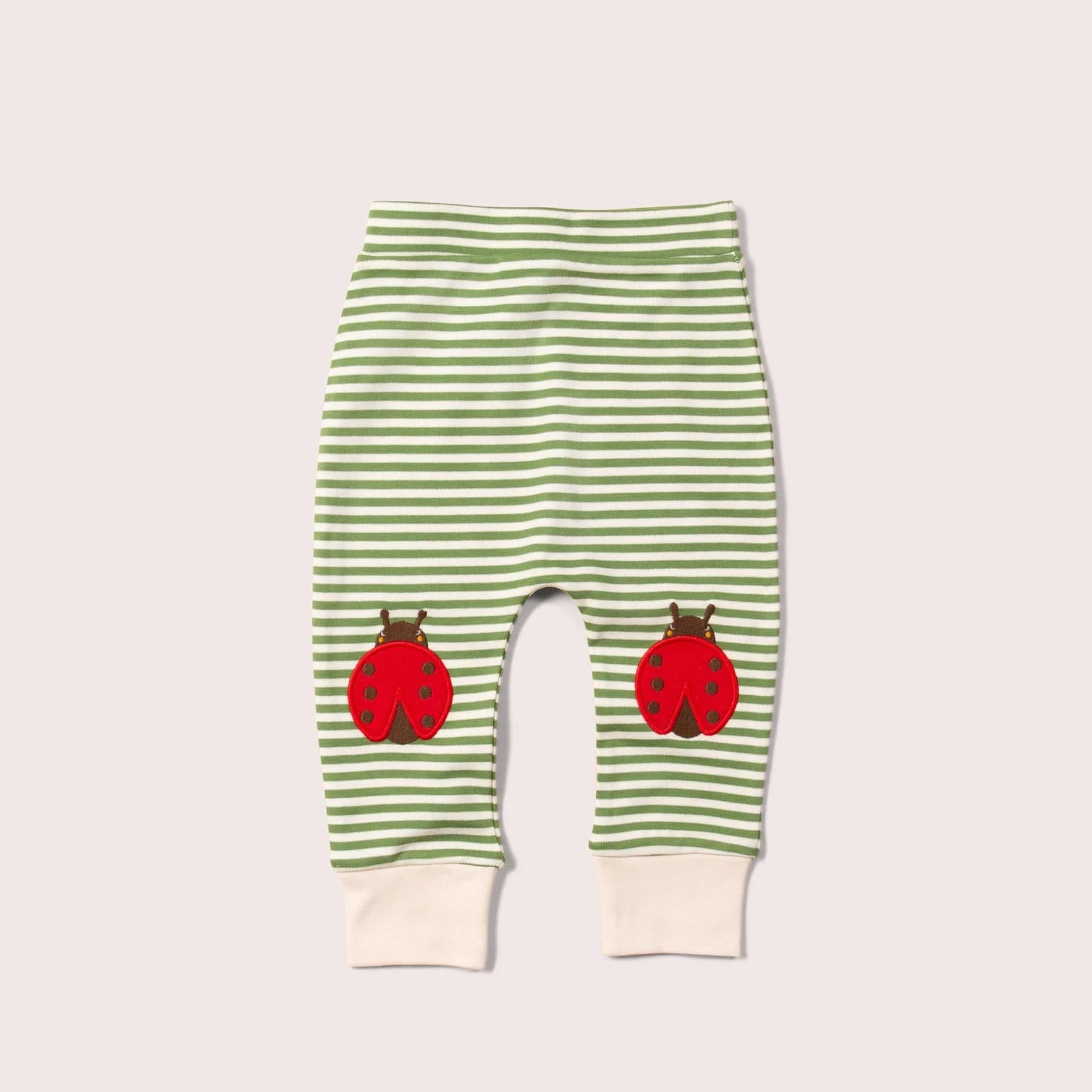 Ladybird knee patch striped joggers