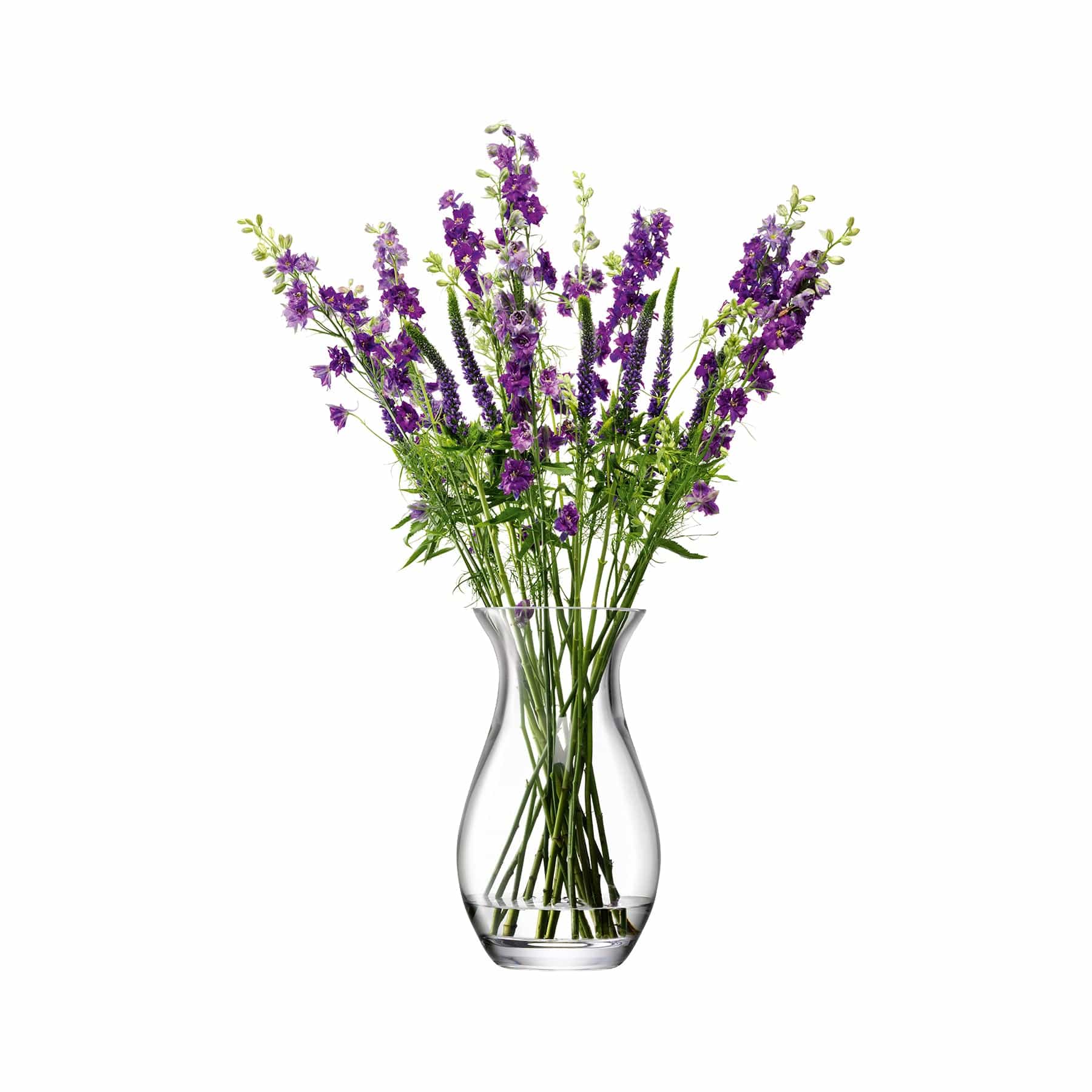 Flower grand posy vase H32cm clear