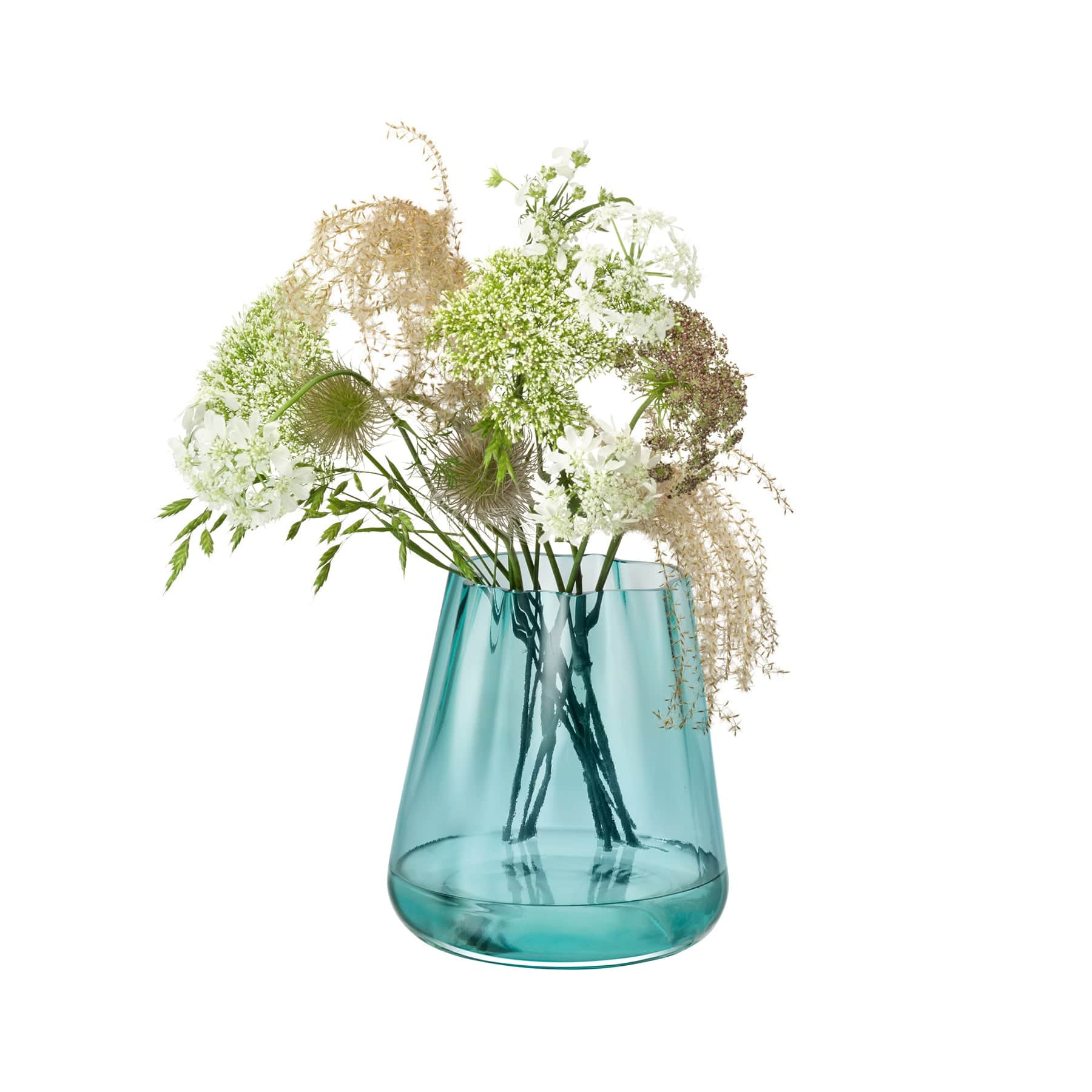 Lagoon vase/lantern H18.5cm sea green