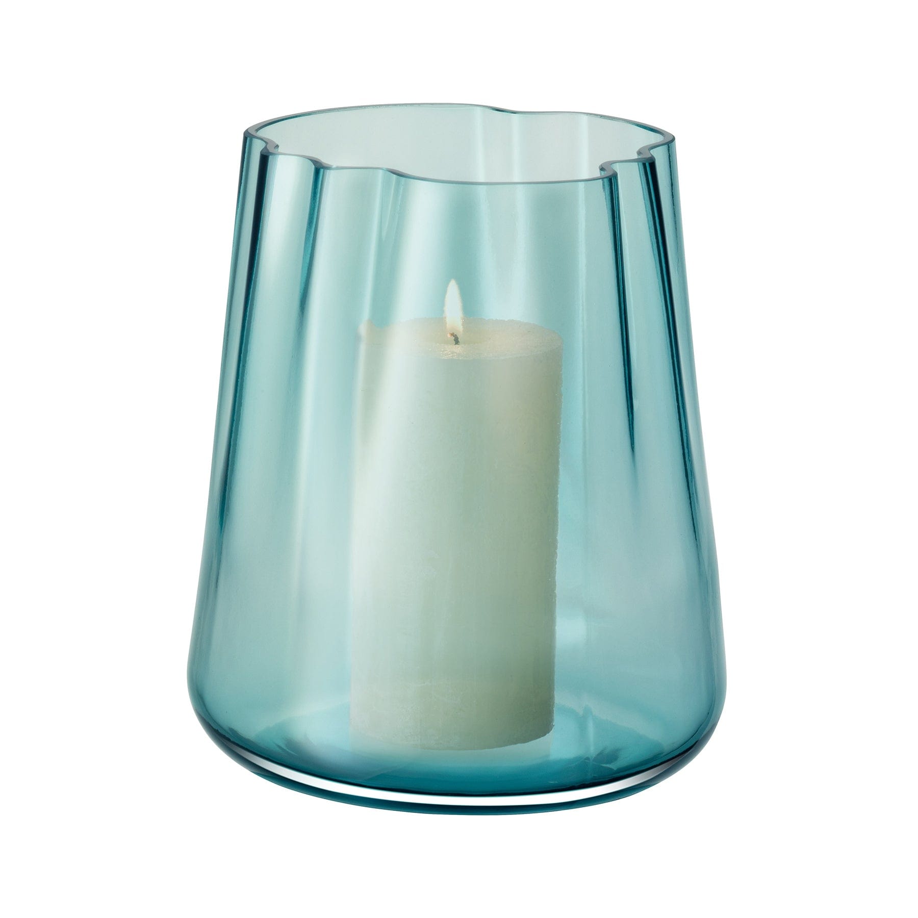 Lagoon vase/lantern H24cm sea green