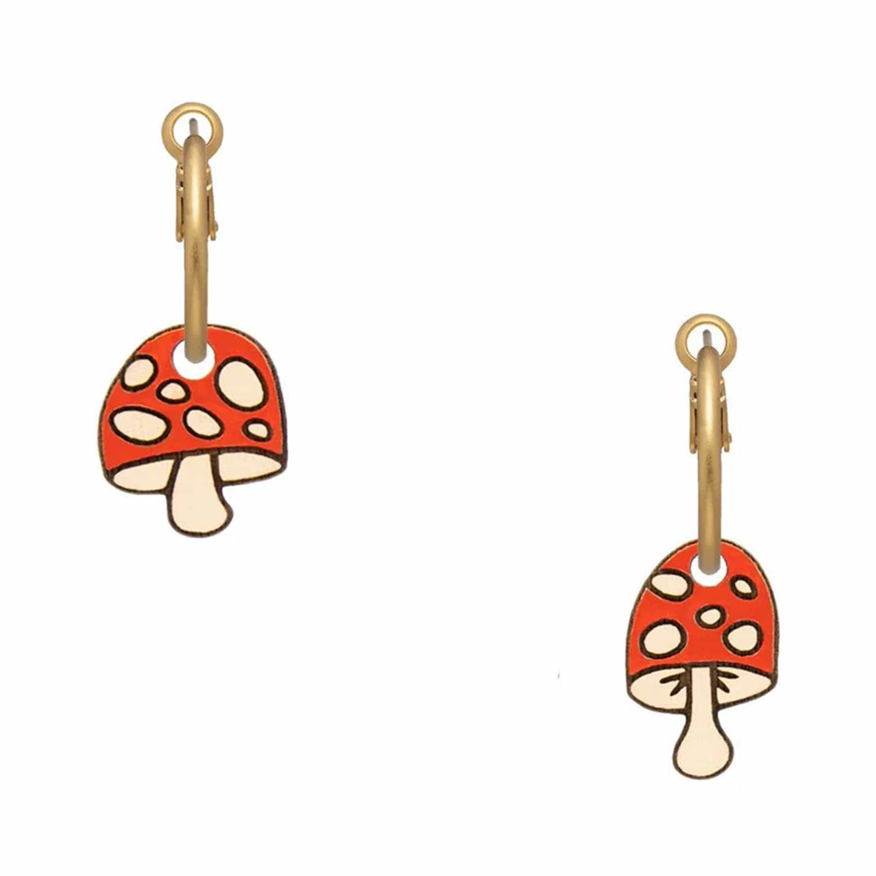 Festive fungi earrings