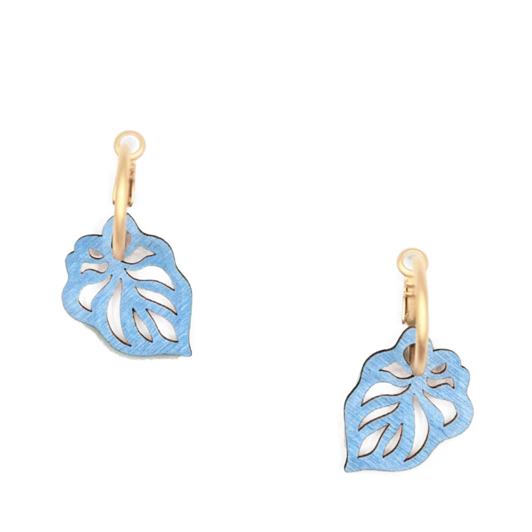 Reversible leaf calm earrings
