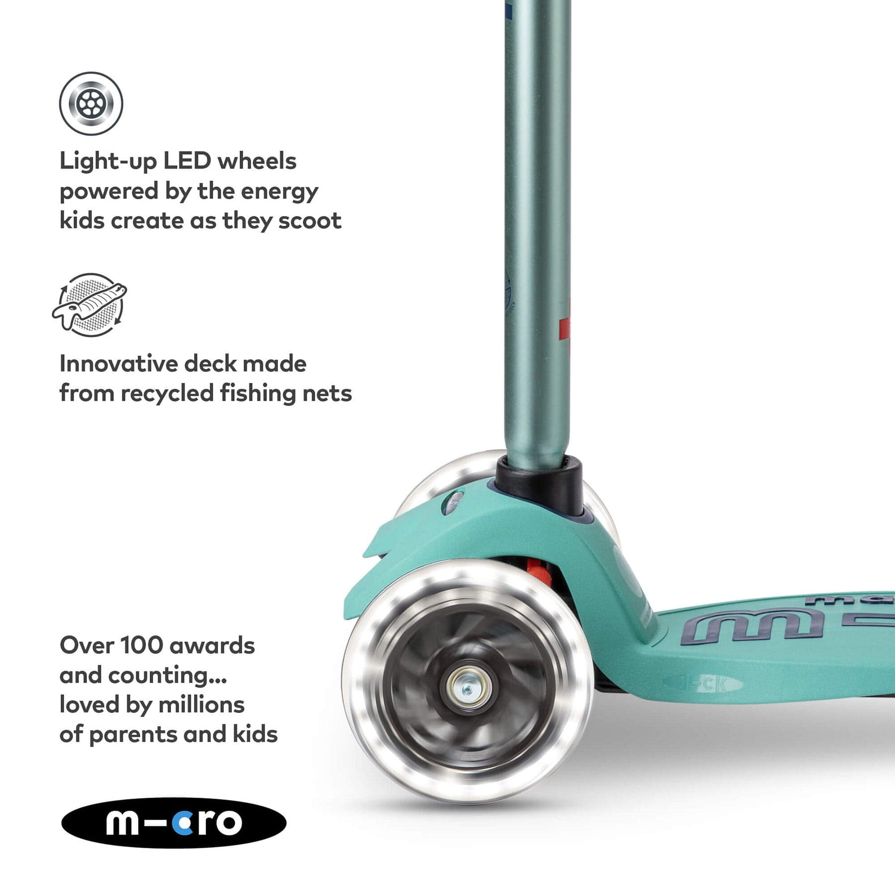 Maxi Scooter Deluxe ECO LED Mint