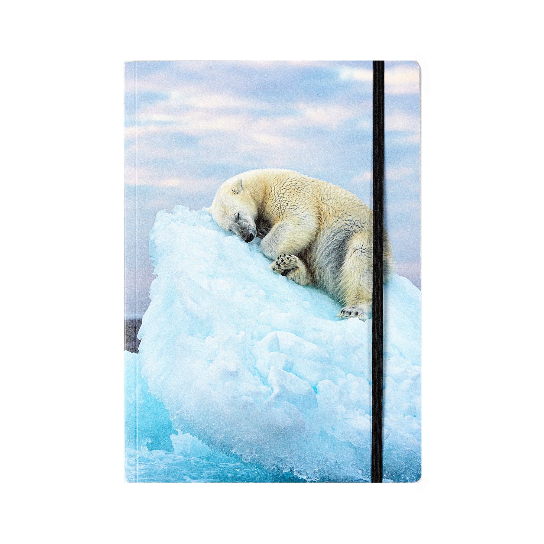 Notebook with band ice-bed a5