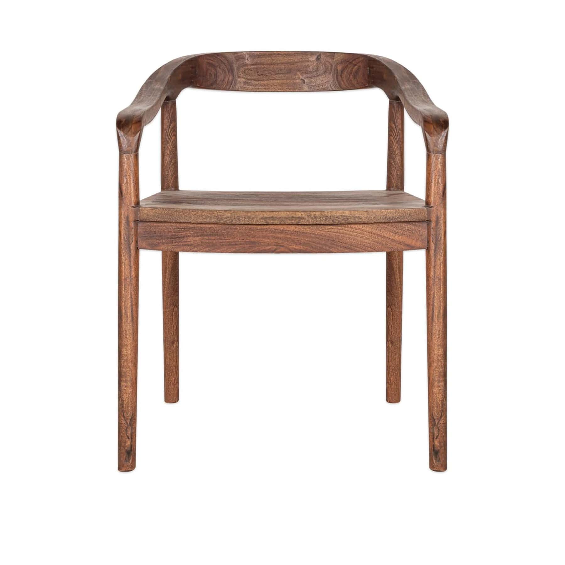 Anbu acacia dining chair - washed walnut