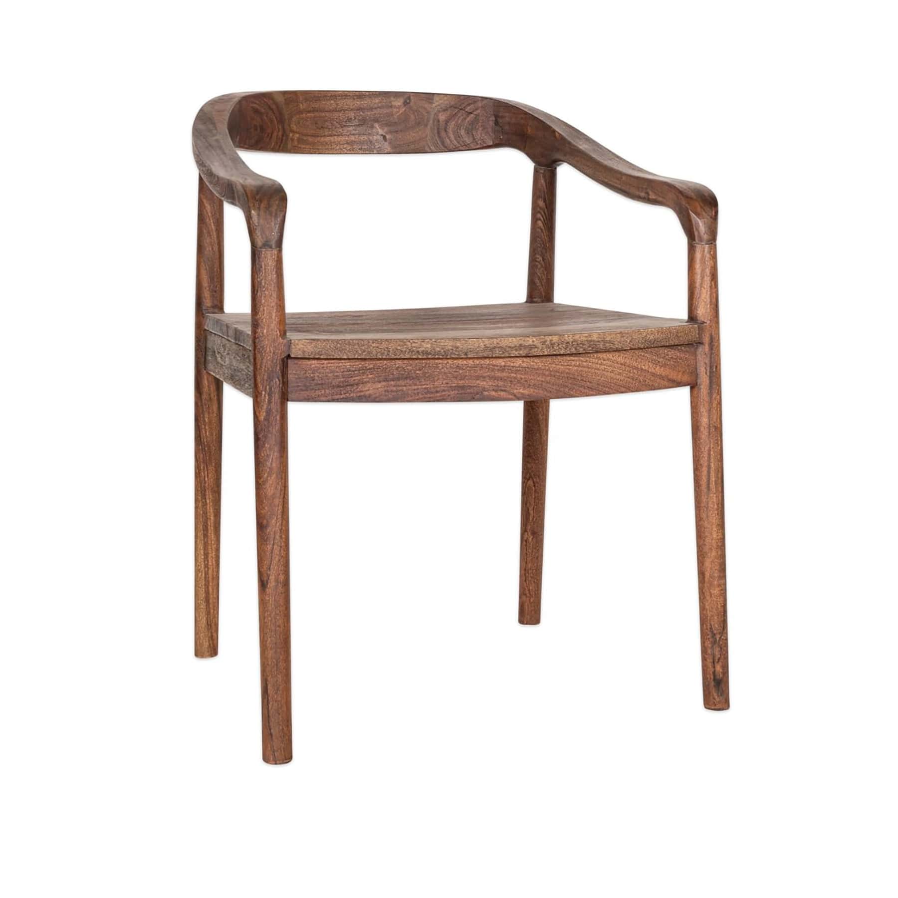 Anbu acacia dining chair - washed walnut