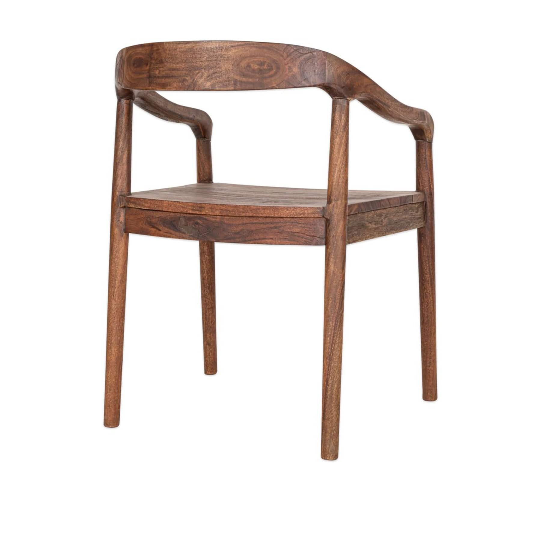 Anbu acacia dining chair - washed walnut