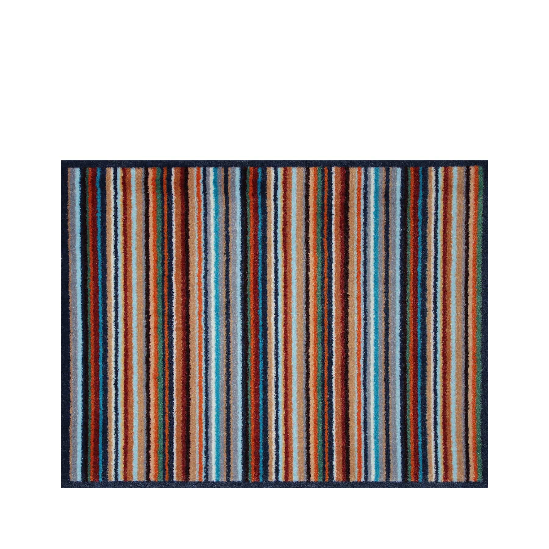 Bright stripe recycled doormat