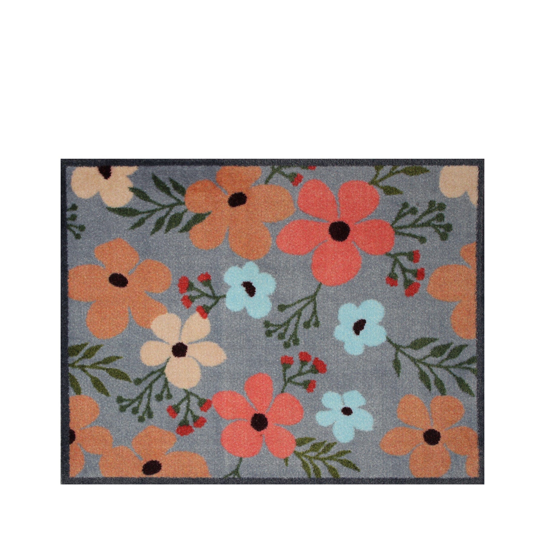 Garden flower recycled doormat