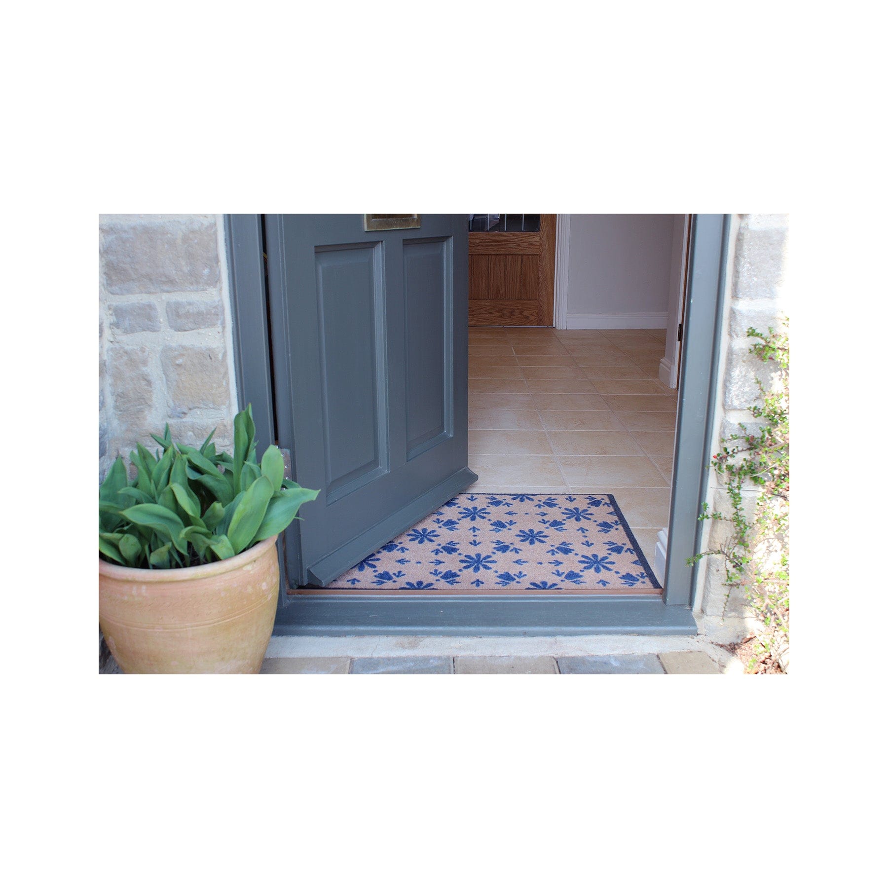 Italian tile recycled doormat