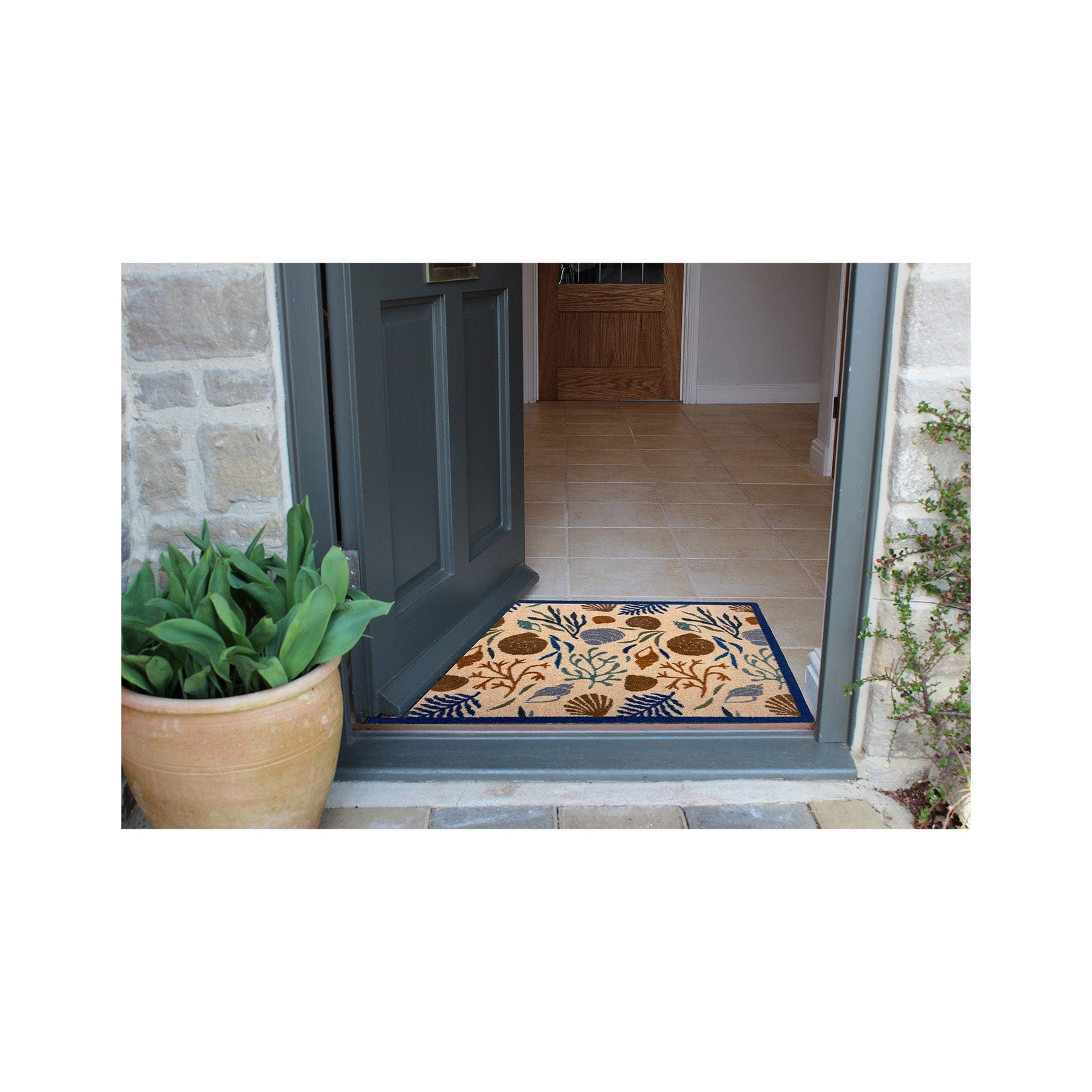 Sea herbs recycled doormat