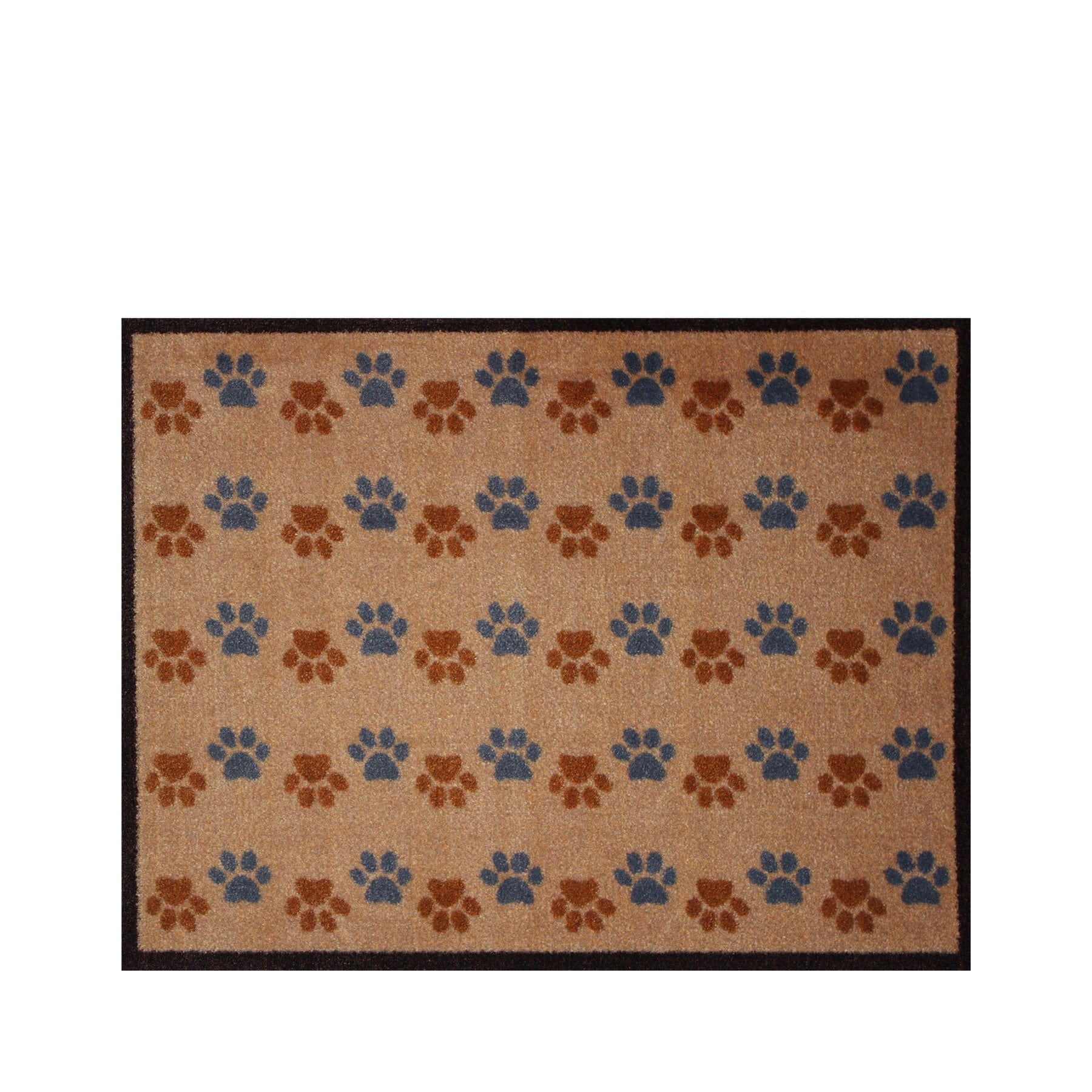 Zig-zag paws recycled doormat