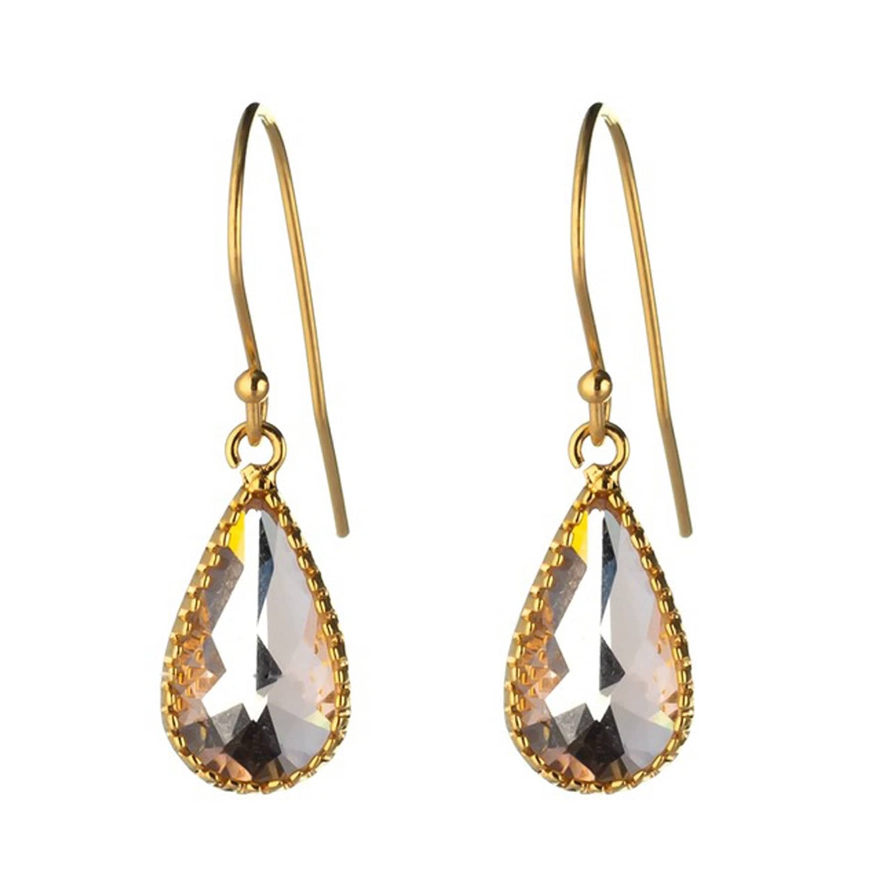 Blush glass earrings