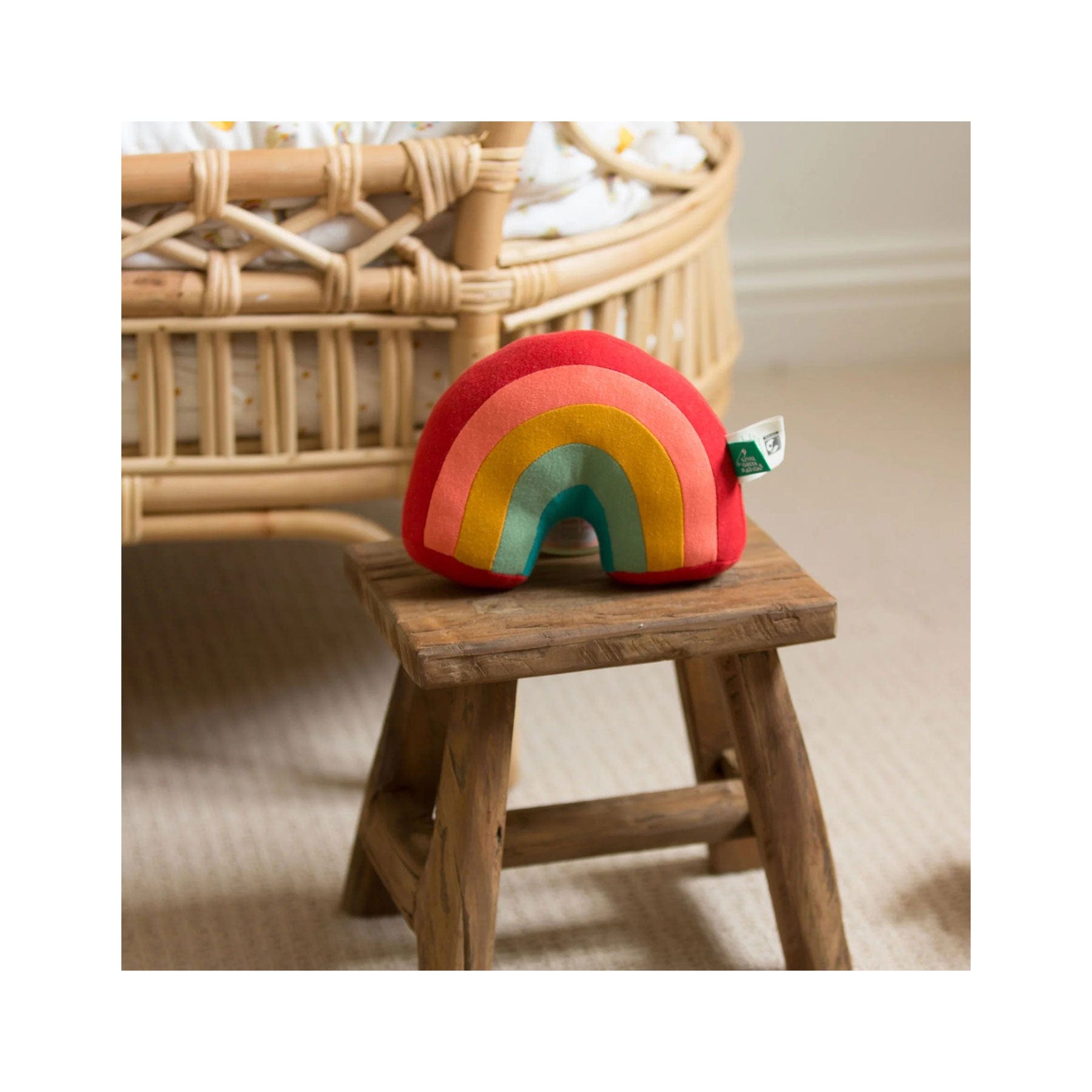 Over the rainbow organic soft toy