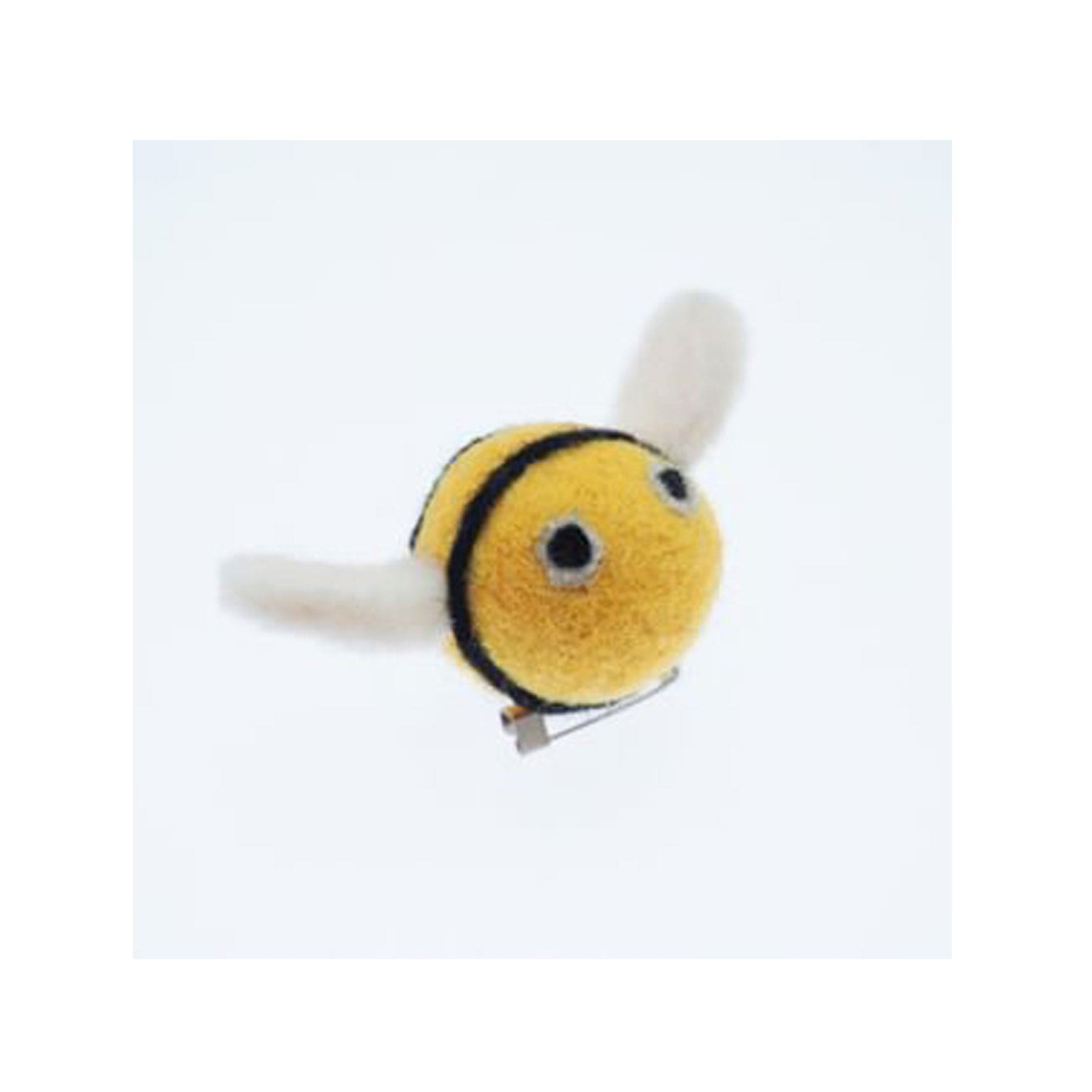 Felt bee brooch