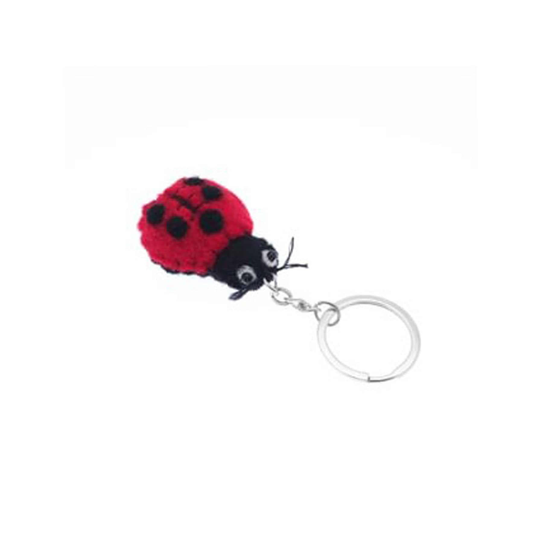 Felt ladybird keyring