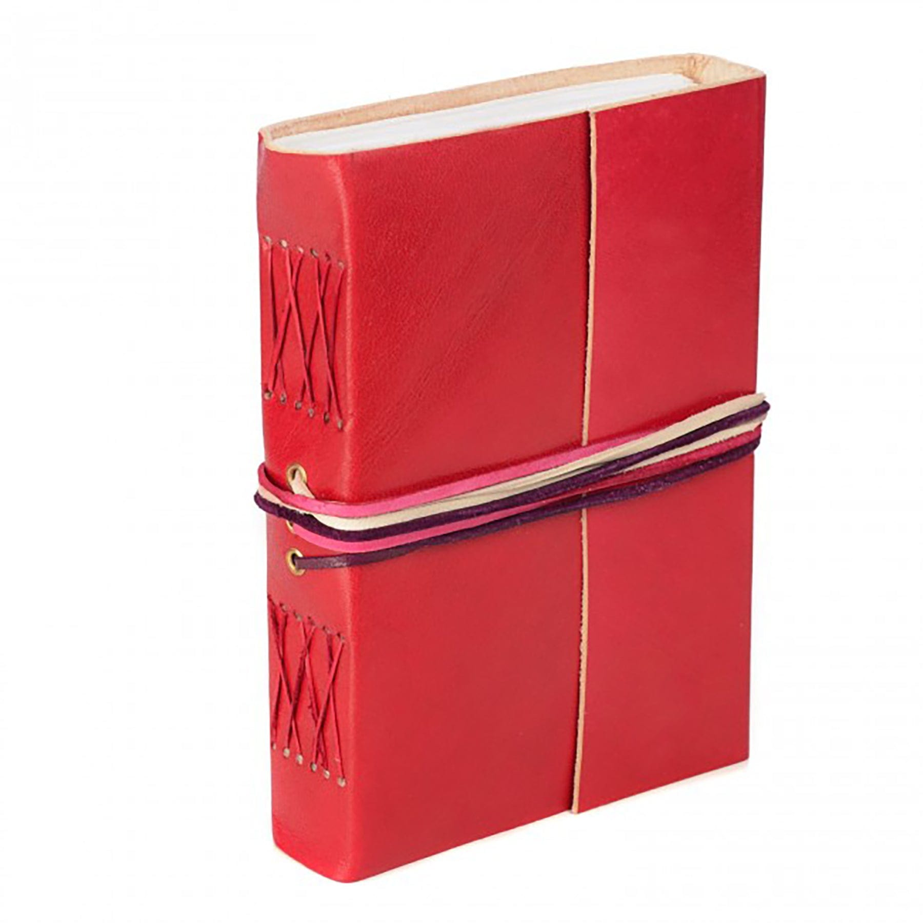 Red leather journal