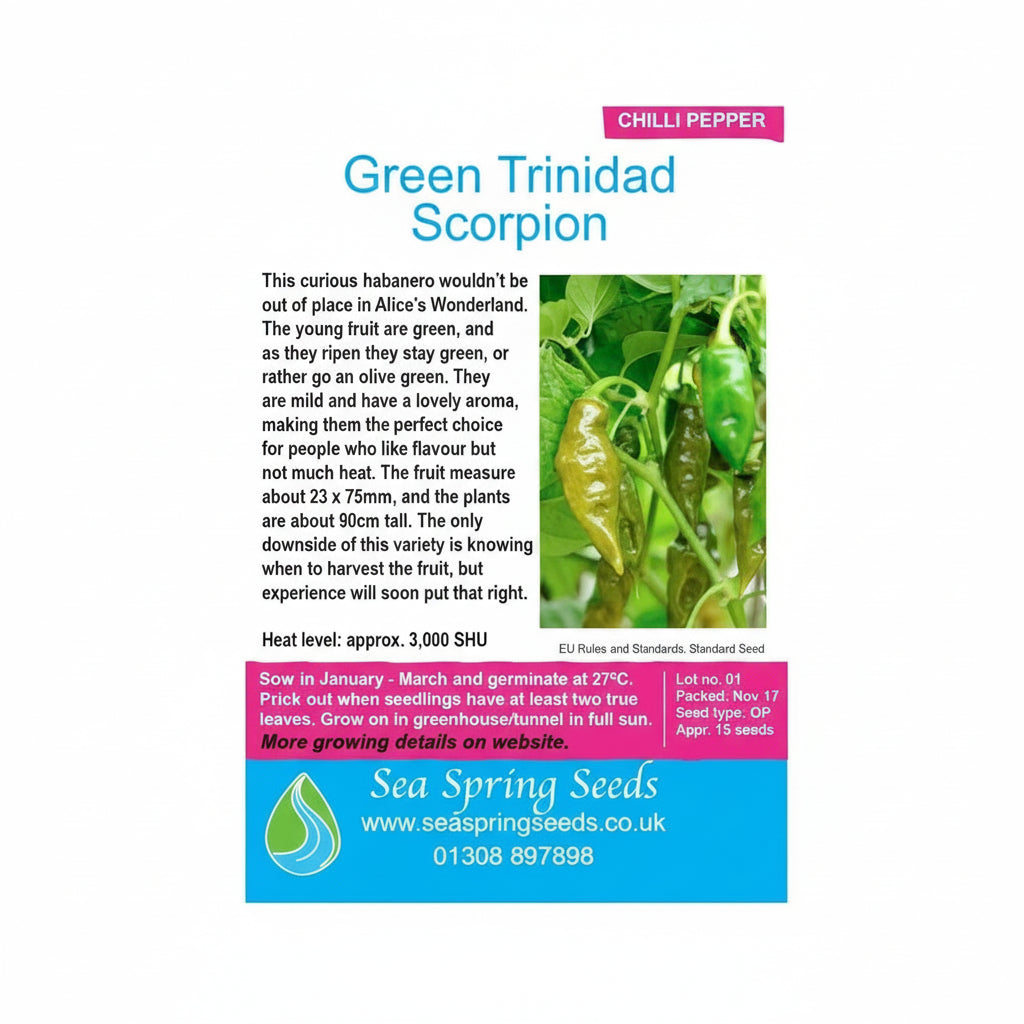 Green Trinidad chilli seeds