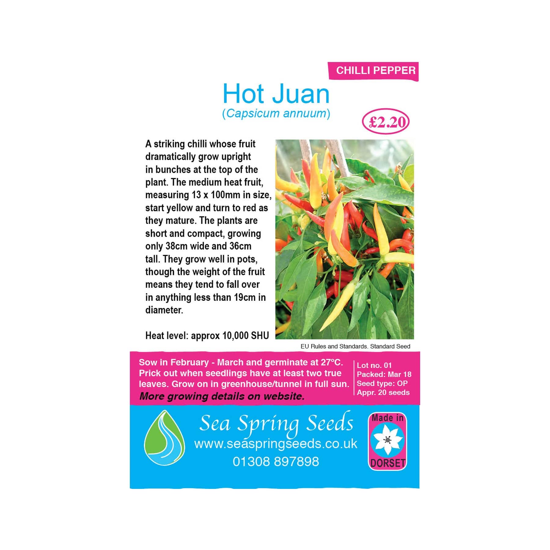 Hot juan chilli seeds