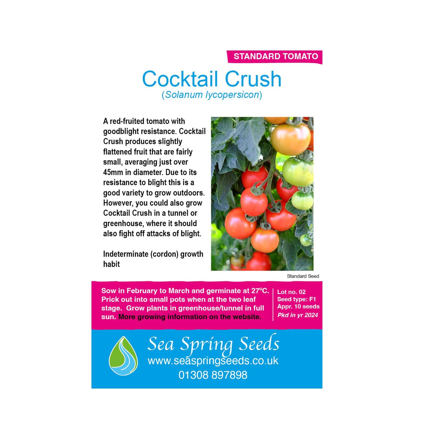 Cocktail crush tomato seeds