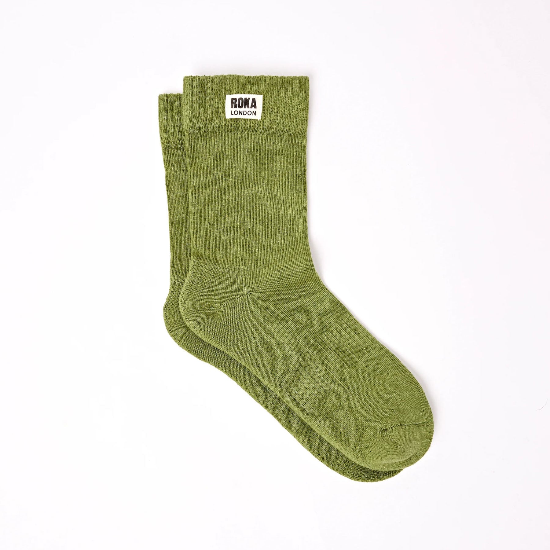 Wimbledon crew socks avocado