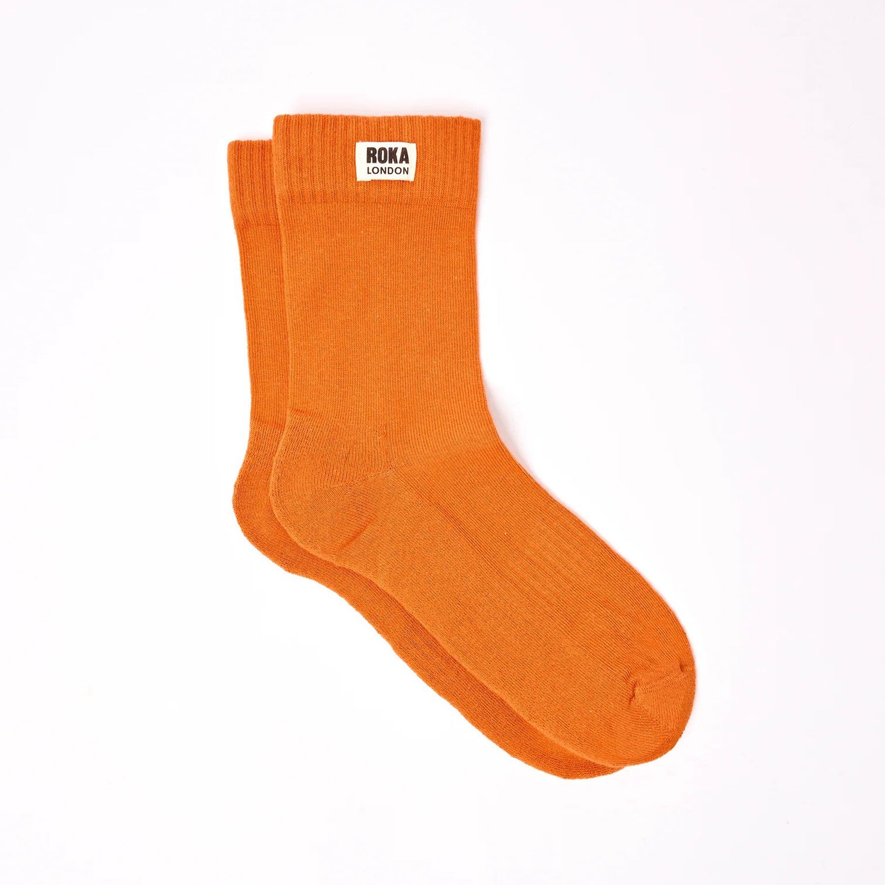 Wimbledon crew socks burnt orange