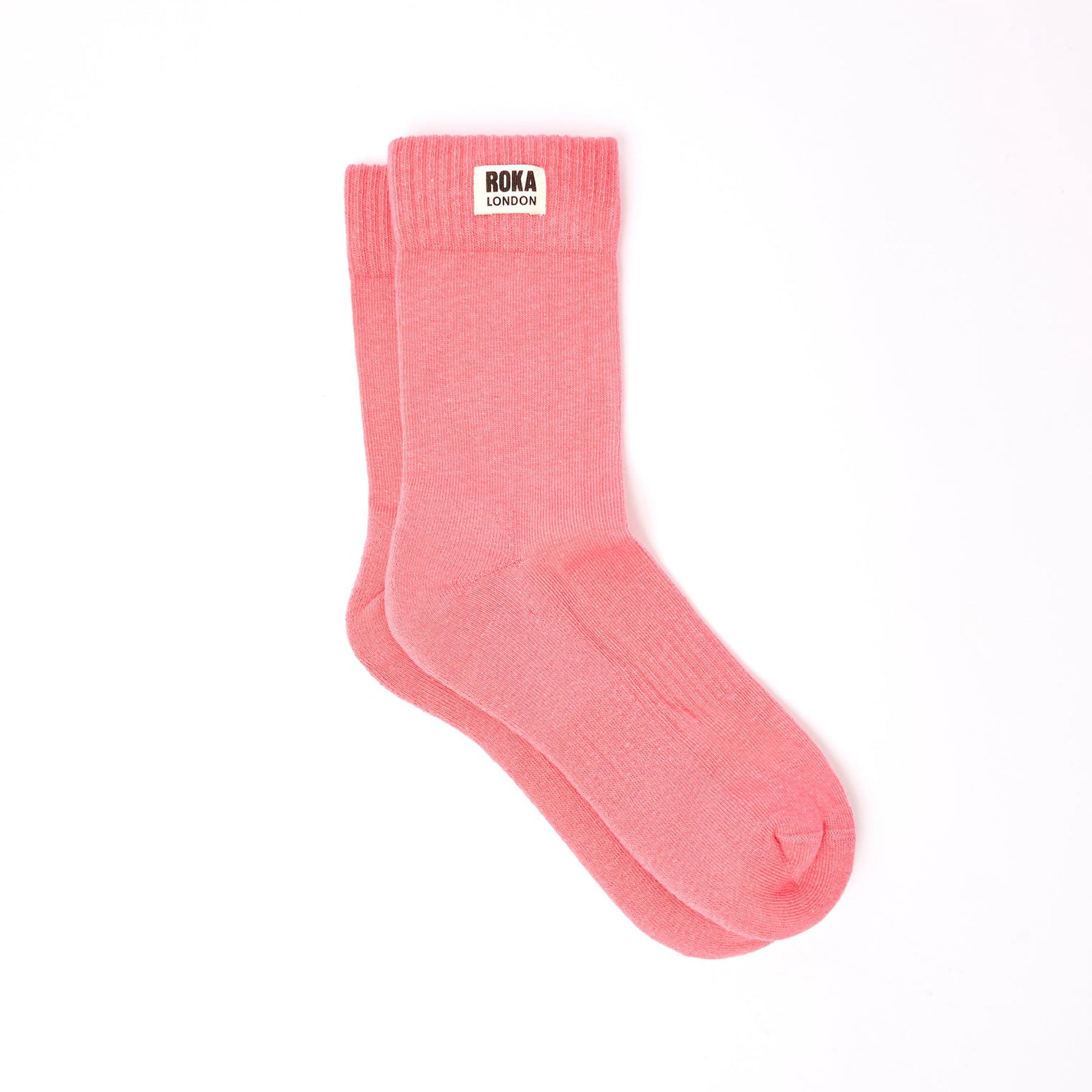 Wimbledon crew socks coral